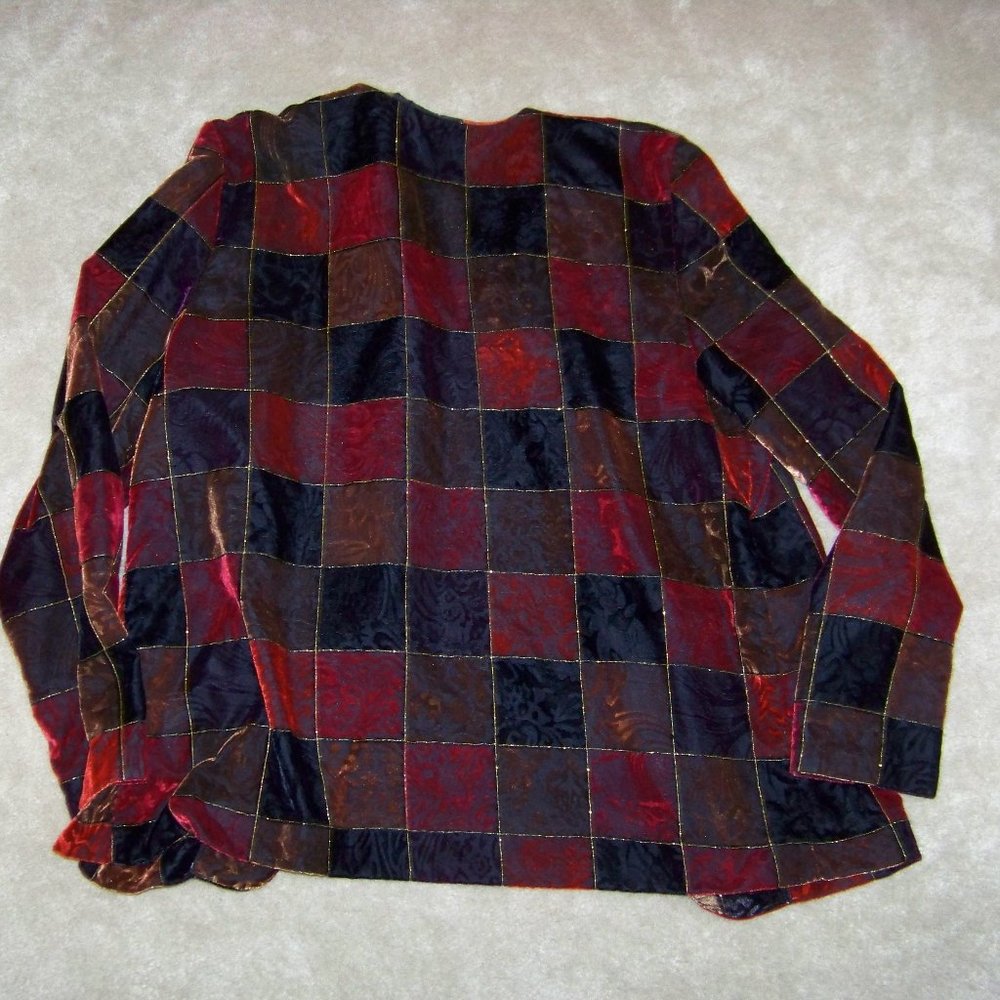 Willow Ridge Patchwork Blazer/Jacket Size 12 - image 3